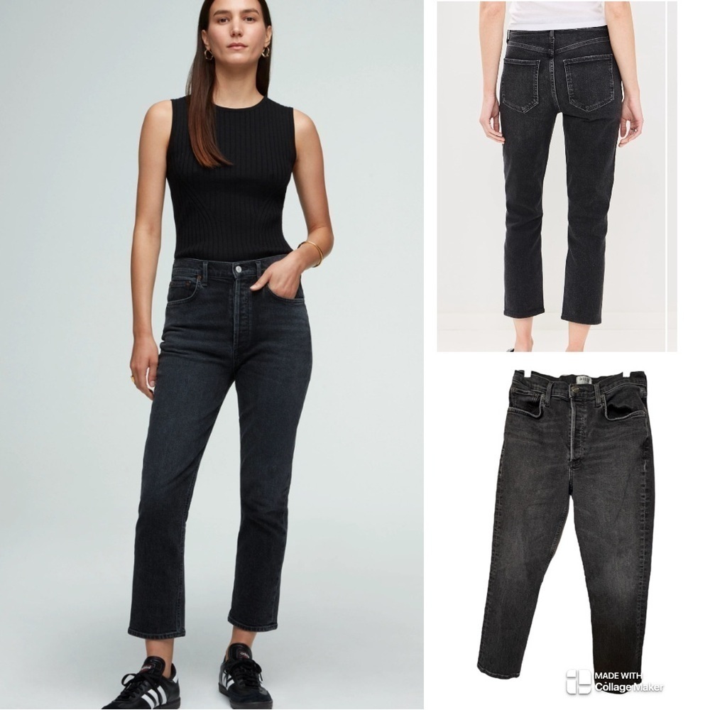 Agolde Riley straight leg crop